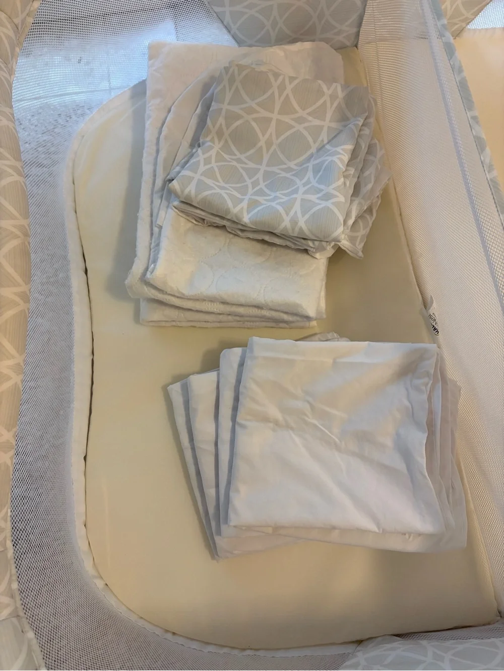 Halo Twin Bassinest White Fitted Sheet, 2-Pack